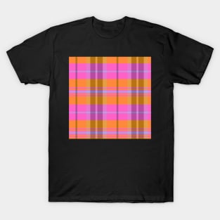 Vaporwave Aesthetic Arable 2 Hand Drawn Textured Plaid Pattern T-Shirt